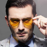 Night Vision Driving Glasses for Men Women Anti-glare HD Yellow Safety Sunglasses