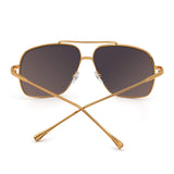 Oversize Aviator Sunglasses Gradient Clear Lens Pilot Metal Eyeglasses Men Women