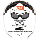 Large Motorcycle Riding Glasses Extreme Sports Wrap Sunglasses