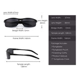 Sports Polarized Al-Mg sunglasses Metal Spring Hinge Fishing Cycling Glasses Men