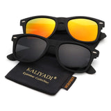 Mens Wayfarer Polarized Sunglasses Vintage Refective Mirror Lens Sun Glasses Womens:UV400 Protection