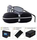 Polarized Sunglasses for Men, UV Protection Sports Sunglasses,Outdoor Eyewear, Metal Frame Sunglasses