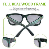 Polarized Wood Sunglasses For Mens Womens Handmade Vintage Bamboo Frame