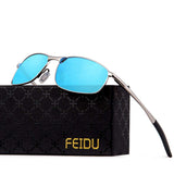 Polarized Sport Mens Sunglasses HD Lens Metal Frame Driving Shades FD 9005