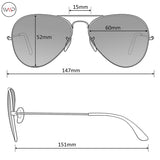 - 70's Style Clear Glasses Gold Frame Aviator Style