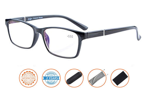 UV Protection,Anti Blue Rays,Reduce Eyestrain,Crystal Vision Computer Reading Glasses