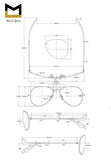 Polarized Aviator Sunglasses