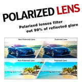 Premium Military Style Sunglasses Polarized Aluminum Oval/Rectangular Glasses 60mm/62mm PT088