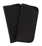 2 Pack Faux Leather Eyeglass Slip Cases In Navy Gray Black Burgundy Hunter Green
