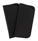 2 Pack Faux Leather Eyeglass Slip Cases In Navy Gray Black Burgundy Hunter Green