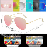 G Sunglasses for Men Women Aviator Polarized Metal Mirror UV 400 Lens Protection