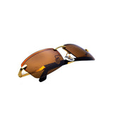 Polarized Spring Hinges Metal Predator Sunglasses UV400 60mm