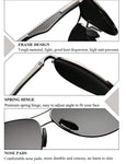 Aviator Sunglasses for Men Polarized Military Mirrored Pilot Retro Glasses