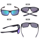 Polarized Sunglasses for Mens Driving Fishing Golf TR90 Lightweight Frame