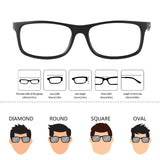 Eyewear Frames- Fashion Rectangle Non-Prescription Optical Eyeglasses Frame
