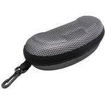 Sport Portable Travel Zipper Sunglasses/Eyesglasses Hard Case Box Bag With Hook