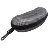 Sport Portable Travel Zipper Sunglasses/Eyesglasses Hard Case Box Bag With Hook