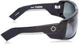 Optic Touring Wrap Sunglasses, Black/Happy Gray/Green, 64 mm