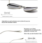Aviator Polarized Mens Womens Driving Sunglasses Metal Frame For Men And Women with UV400 Protection