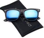 - Polarized Reflective Revo Color Lens Large Horn Rimmed Style Sunglasses