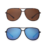 Retro Polarized Aviator Sunglasses Mirror Lightweight Eyeglasses for Men Women