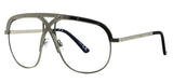 Elite XL Vintage Retro Oversized FULL Metal Aviator Clear Lens Mens Womens Sunglasses