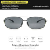Rectangle Sunglasses Polarized Metal Lightweight Driving Sun Shades TL7007