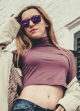 Polarized Exotic Wood Striped Ebony, Maple, and Zebra Wood Sunglasses for Men and Women