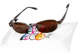 V3145-vp Vintage Retro 90s Hippie Hipster Small Lens Oval Metal Sunglasses