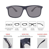 Vintage Oversized Wayfarer Polarized  Driving Sunglasses for Men Women with UV Protection Retro Square Sun Glasses