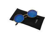 - Retro Mirror Round Circle Metal Sunglasses