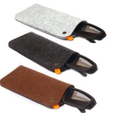 Felt Glasses Case 3 Pack Portable Soft Slip In Eyeglass Glass Sunglasses Pouch Holder