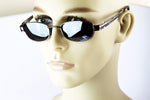 V3145-vp Vintage Retro 90s Hippie Hipster Small Lens Oval Metal Sunglasses
