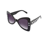 Oversized Bow tie shape butterfly sunglasses for women With Pearl Temples