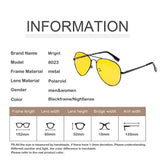 Men Classic Aviator polarized Sunglasses UV Protection Night Vision Driving Sun Glasses