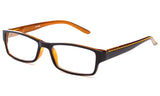 Newbee Fashion - Unisex Two Tone Sleek Spring Temple Fashion Clear Lens Glasses