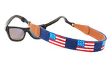 Hand-Stitched Needlepoint Sunglass Strap Retainer