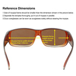 Unisex Wear Over Prescription Glasses Rx Glasses Polarized Sunglasses 8956