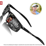 Driving Polarized Sunglasses For Men UV Protection Ultra Lightweight Al Mg Golf Fishing Sports Sunglasses