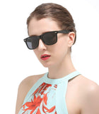 Classic Square Retro Mirrored Lens Polarized Designer Sunglasses