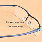 Pure Titanium Glasses Frame For Men Sport Eyeglasses With Polarized Driving Clip-on