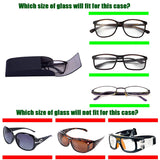 Hard Square Shape PU Leather Eyeglasses Glasses Case