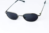 V3138-vp Oval Round Metal Steampunk Hipster 90s X-Small Lens Sunglasses