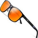 Men's Driving Polarized Wayfarer Sunglasses Al-Mg Metal Frame Ultra Light