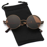 Round Metal Steampunk Vintage Circle Sunglasses DSR007