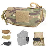 Tactical Molle Sunglasses Case Outdoor Portable Anti-Shock 1000D Nylon Hard Clamshell Carry Glasses Case