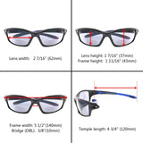 Bifocal Sports Sunglasses TR90 Frame Baseball Running Fishing Outdoor Readers