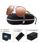 Aviator Polarized Sunglasses for Men and Women,UV Protection Oversize Eyewear,Sports Sunglasses
