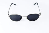 V3138-vp Oval Round Metal Steampunk Hipster 90s X-Small Lens Sunglasses