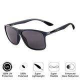 Vintage Oversized Wayfarer Polarized  Driving Sunglasses for Men Women with UV Protection Retro Square Sun Glasses